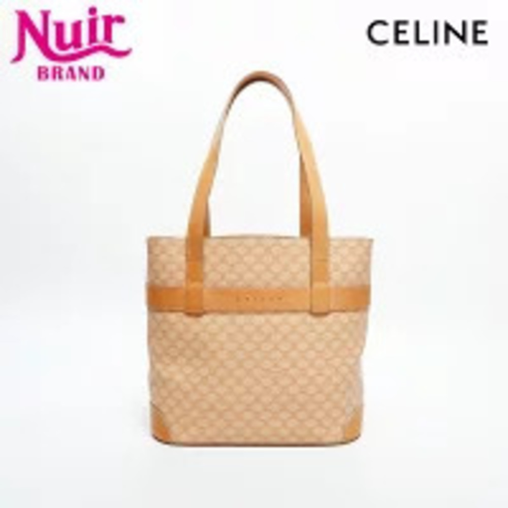 Celine Macadam Bucket Handbag Beige
